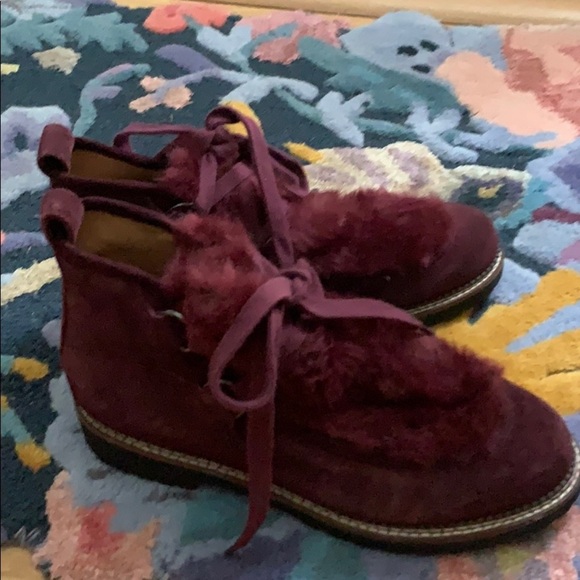 Franco Sarto Boot Highland Merlot Boot 8 M NWOB - Picture 3 of 8